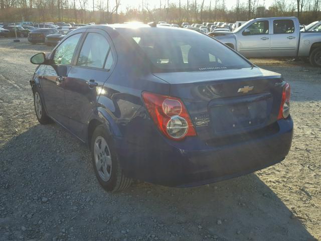 1G1JA5SH9D4223257 - 2013 CHEVROLET SONIC LS 蓝色 照片 3