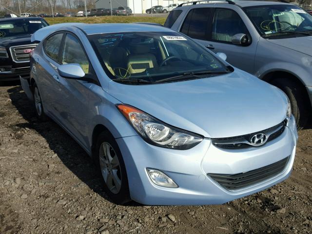 KMHDH4AE4CU377466 - 2012 HYUNDAI ELANTRA GL BLUE photo 1