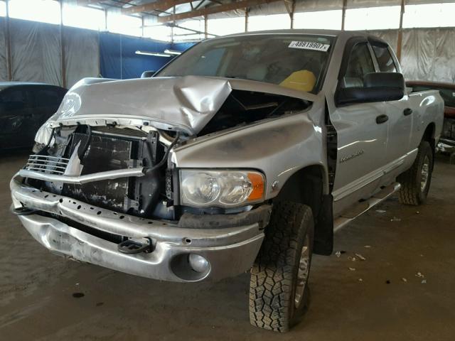 3D3KU28C54G263150 - 2004 DODGE RAM 2500 S SILVER photo 2