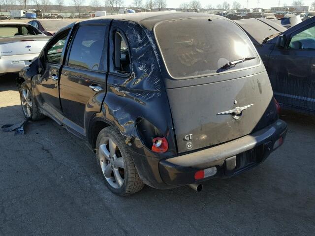 3C8FY78G53T548790 - 2003 CHRYSLER PT CRUISER BLACK photo 3