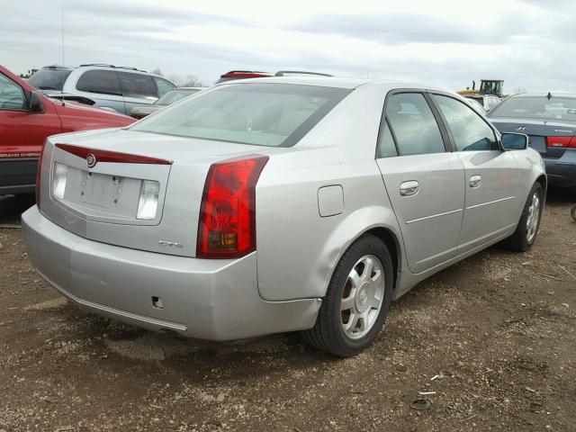 1G6DM577540103249 - 2004 CADILLAC CTS SILVER photo 4