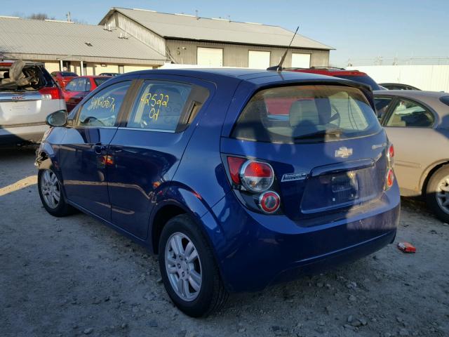 1G1JC6SH2D4144822 - 2013 CHEVROLET SONIC LT BLUE photo 3