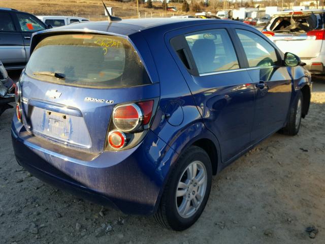 1G1JC6SH2D4144822 - 2013 CHEVROLET SONIC LT Mavi foto 4