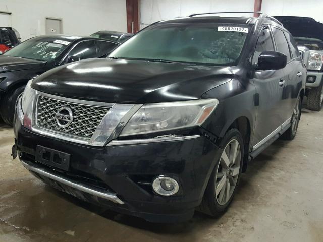 5N1AR2MN8EC631110 - 2014 NISSAN PATHFINDER BLACK photo 2