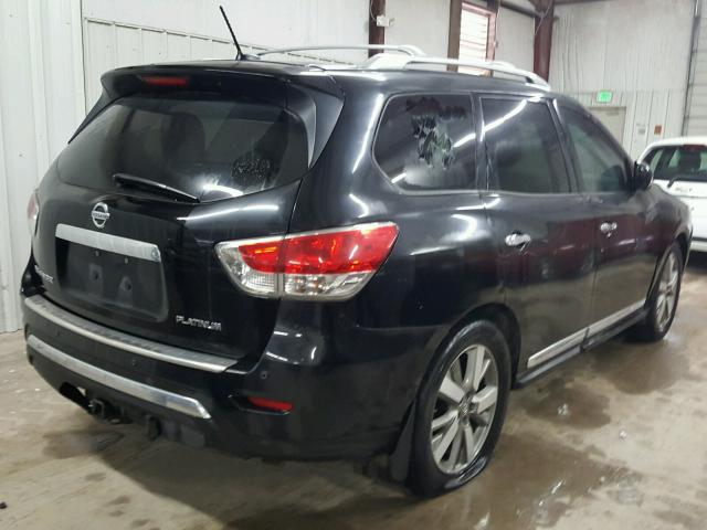 5N1AR2MN8EC631110 - 2014 NISSAN PATHFINDER BLACK photo 4