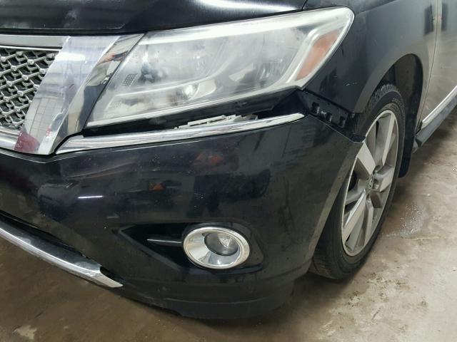 5N1AR2MN8EC631110 - 2014 NISSAN PATHFINDER BLACK photo 9