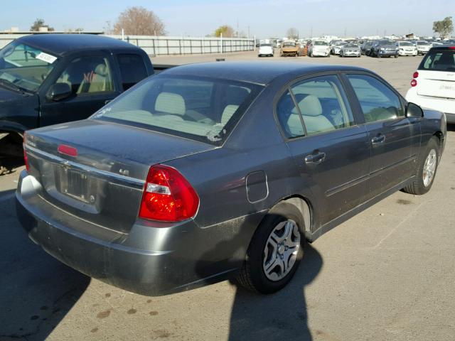 1G1ZS51F06F133602 - 2006 CHEVROLET MALIBU LS ნაცრისფერი ფოტო 4