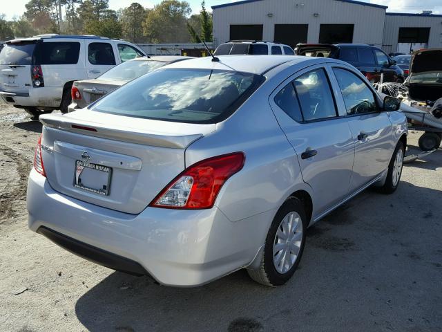 3N1CN7AP3HL895276 - 2017 NISSAN VERSA S SILVER photo 4