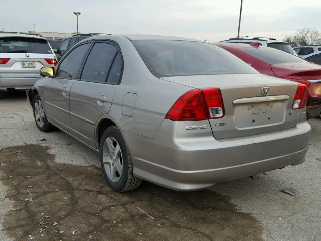 2HGES26894H590825 - 2004 HONDA CIVIC EX TAN photo 3