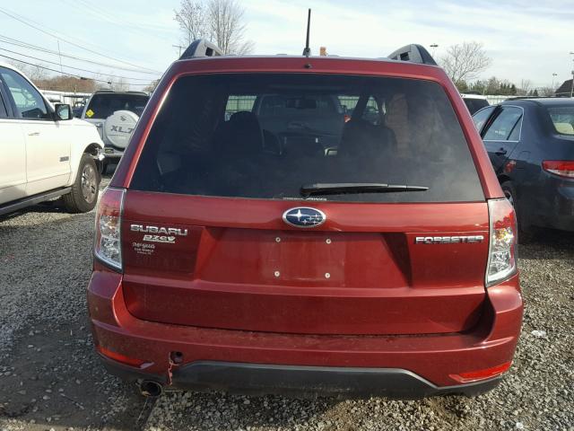 JF2SH64659H781407 - 2009 SUBARU FORESTER 2 BURGUNDY photo 9