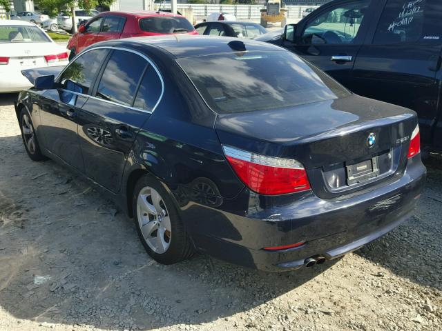 WBANU53578C114163 - 2008 BMW 528 I BLUE photo 3
