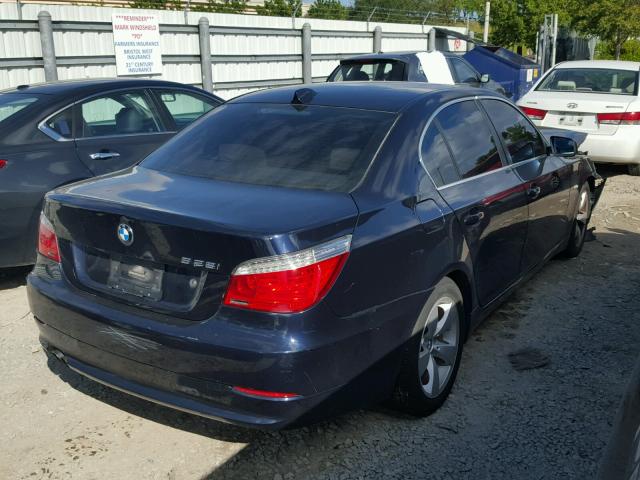 WBANU53578C114163 - 2008 BMW 528 I BLUE photo 4