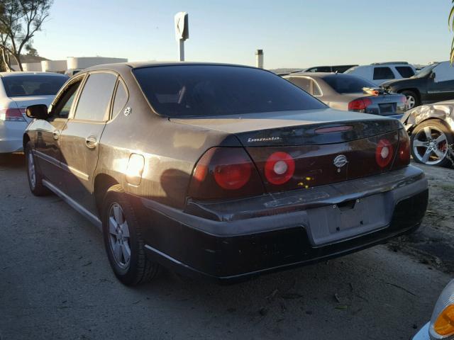 2G1WF52E539318388 - 2003 CHEVROLET IMPALA BLACK photo 3