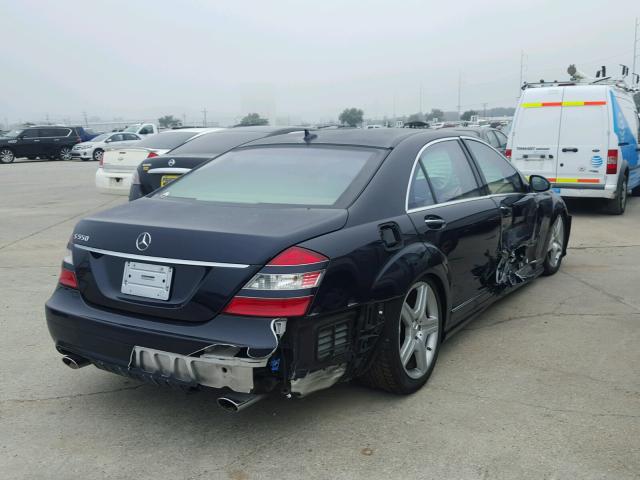 WDDNG71X88A178661 - 2008 MERCEDES-BENZ S 550 BLUE photo 4