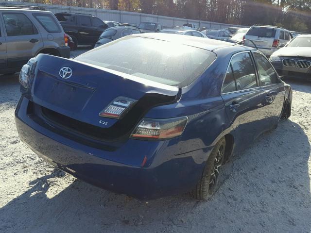 JTNBE46K573017133 - 2007 TOYOTA CAMRY NEW BLUE photo 4