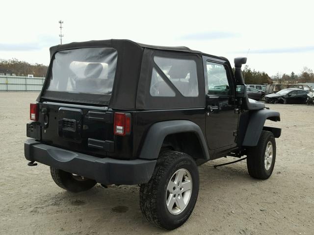1J4AA2D10AL138454 - 2010 JEEP WRANGLER S BLACK photo 4