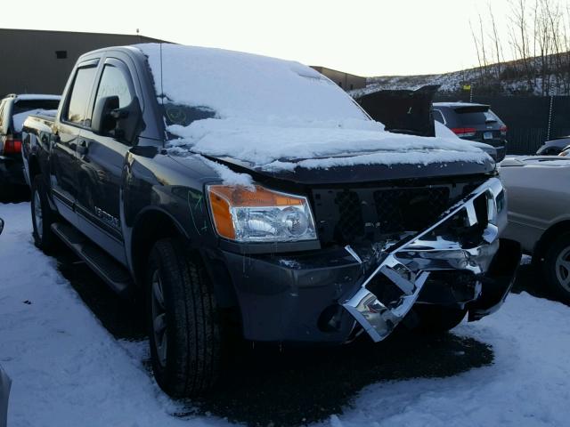 1N6AA0EC2CN310885 - 2012 NISSAN TITAN S GRAY photo 1