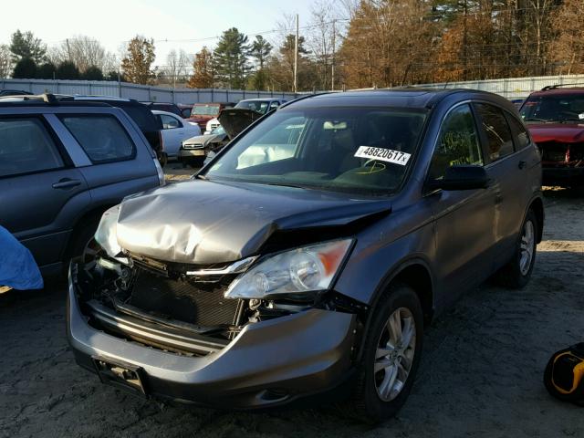 5J6RE4H59AL052091 - 2010 HONDA CR-V EX GRAY photo 2