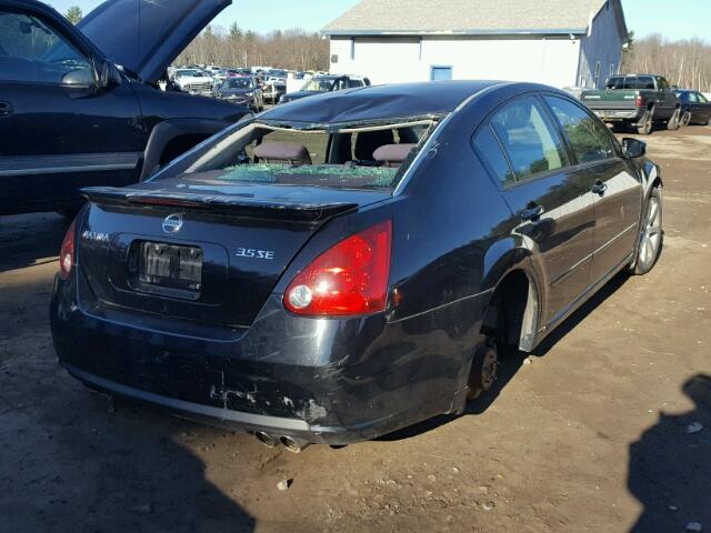 1N4BA41EX7C824934 - 2007 NISSAN MAXIMA SE BLACK photo 4