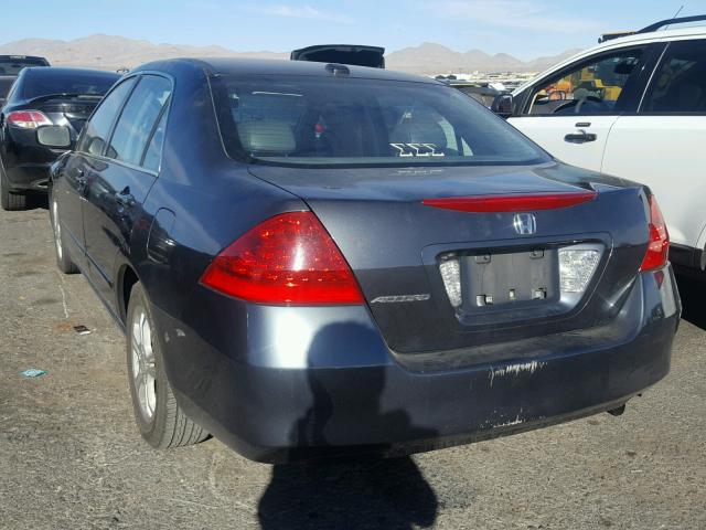 1HGCM56747A089449 - 2007 HONDA ACCORD EX GRAY photo 3