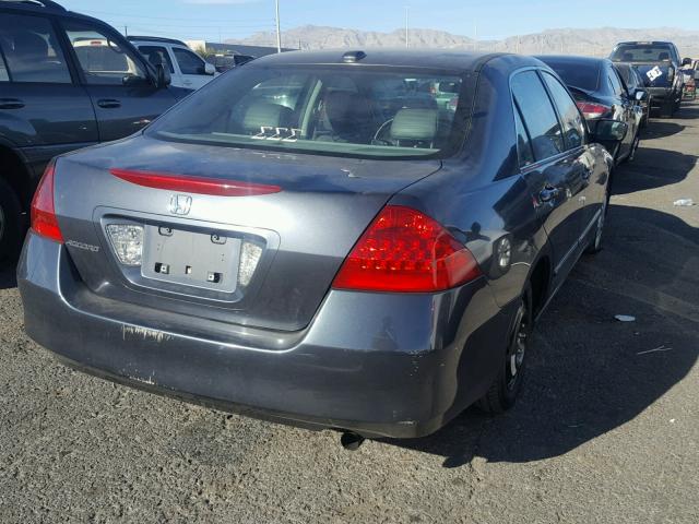 1HGCM56747A089449 - 2007 HONDA ACCORD EX GRAY photo 4