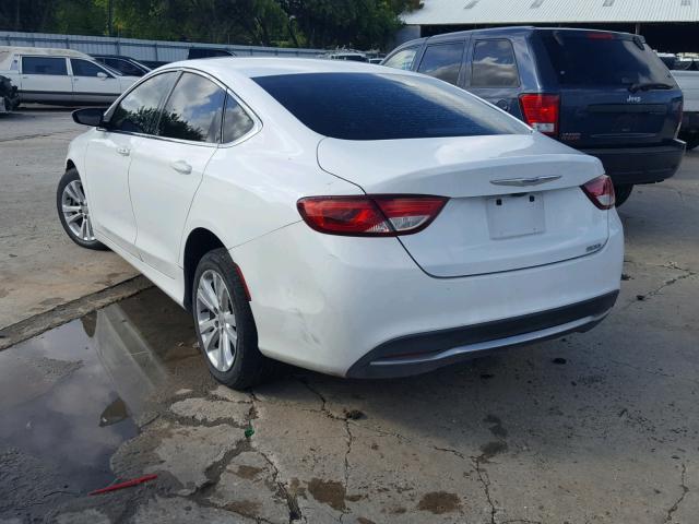 1C3CCCAB9GN115445 - 2016 CHRYSLER 200 LIMITE WHITE photo 3