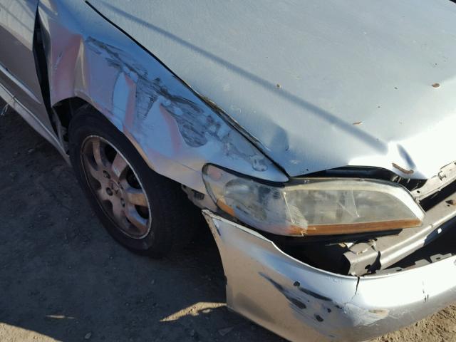 1HGCG56631A065570 - 2001 HONDA ACCORD EX SILVER photo 9