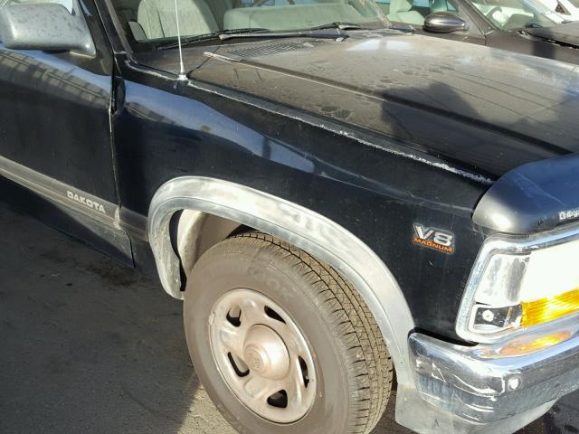 1B7GL23Y0TS514491 - 1996 DODGE DAKOTA BLACK photo 9