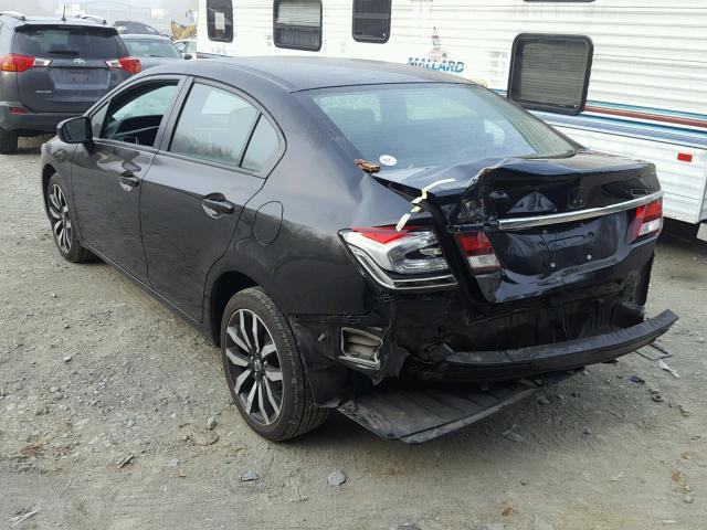 2HGFB2F99EH532342 - 2014 HONDA CIVIC EXL 黑色 照片 3
