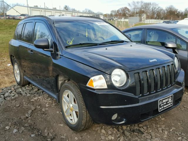 1J8FF47W67D315939 - 2007 JEEP COMPASS BLACK photo 1