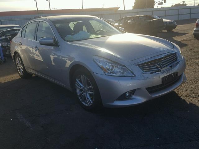 JN1CV6AP0CM933913 - 2012 INFINITI G37 BASE SILVER photo 1