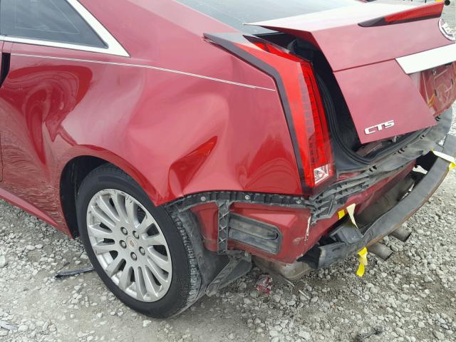 1G6DJ1E30C0127197 - 2012 CADILLAC CTS PERFOR Czerwony zdjęcie 9