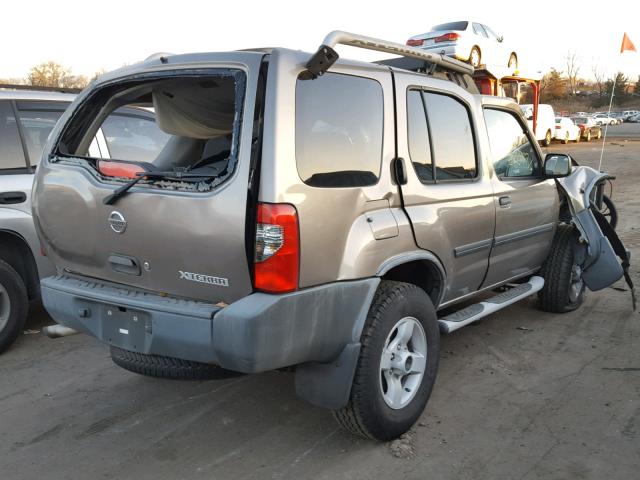 5N1ED28Y14C604088 - 2004 NISSAN XTERRA XE TAN photo 4