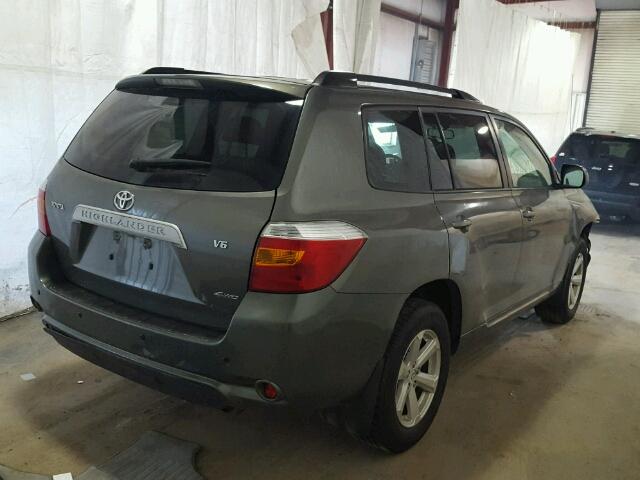 JTEES41A182102689 - 2008 TOYOTA HIGHLANDER GREEN photo 4