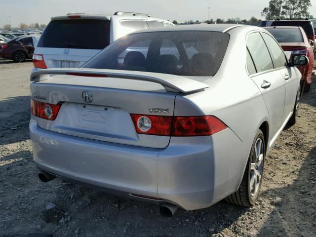 JH4CL96874C003177 - 2004 ACURA TSX SILVER photo 4