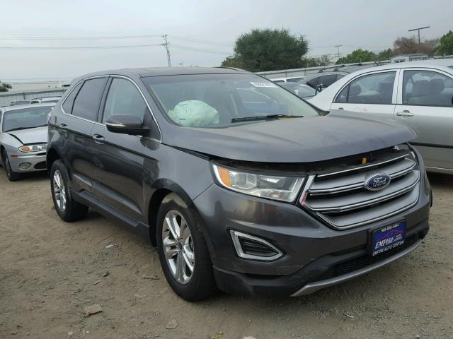 2FMTK3J97FBB74043 - 2015 FORD EDGE SEL CHARCOAL photo 1