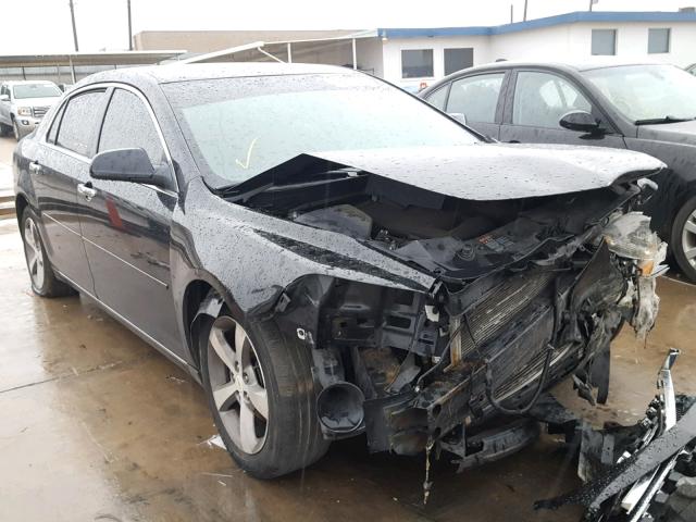 1G1ZC5EU7CF113073 - 2012 CHEVROLET MALIBU 1LT BLACK photo 1