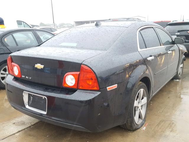 1G1ZC5EU7CF113073 - 2012 CHEVROLET MALIBU 1LT BLACK photo 4