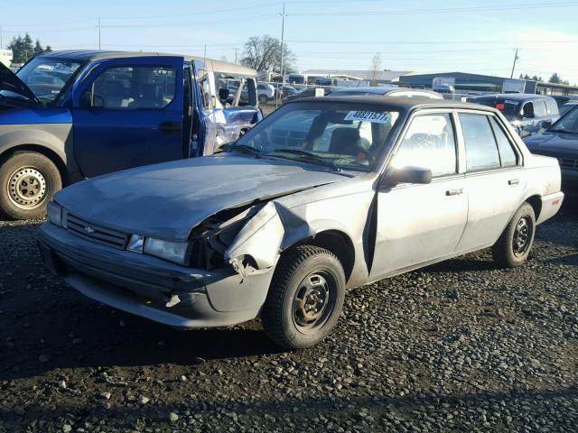 1G1JC54G0LJ132019 - 1990 CHEVROLET CAVALIER B GRAY photo 2