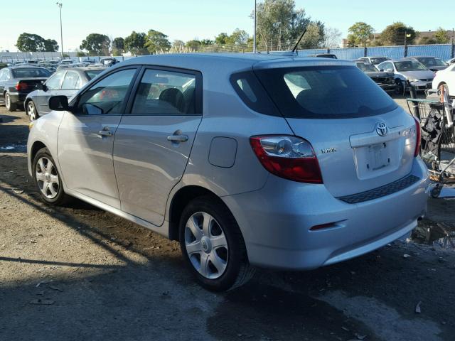 2T1KU40E19C017859 - 2009 TOYOTA COROLLA MA SILVER photo 3