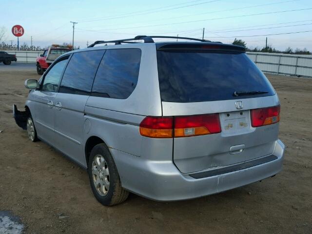 2HKRL18012H557711 - 2002 HONDA ODYSSEY EX SILVER photo 3