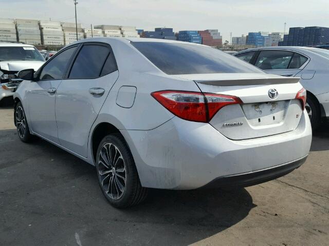 5YFBURHEXEP176309 - 2014 TOYOTA COROLLA L SILVER photo 3