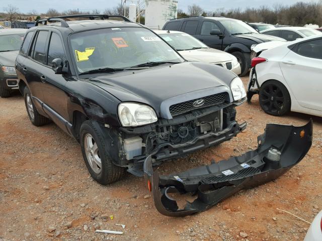 KM8SC13D64U815334 - 2004 HYUNDAI SANTA FE G BLACK photo 1