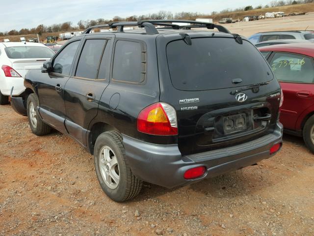 KM8SC13D64U815334 - 2004 HYUNDAI SANTA FE G BLACK photo 3