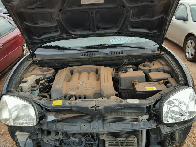 KM8SC13D64U815334 - 2004 HYUNDAI SANTA FE G BLACK photo 7