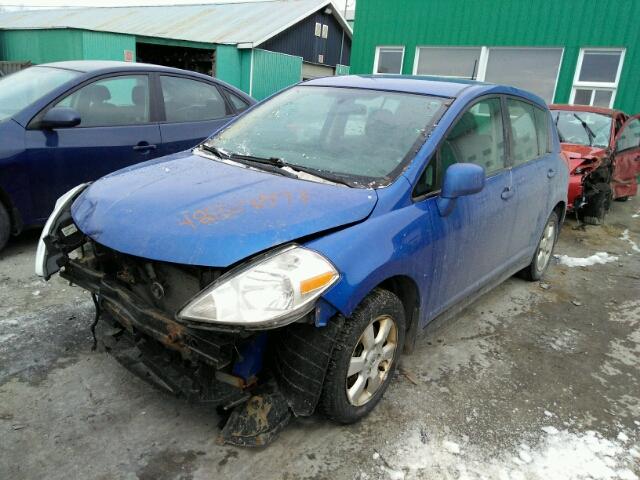 3N1BC13E59L495103 - 2009 NISSAN VERSA S BLUE photo 2