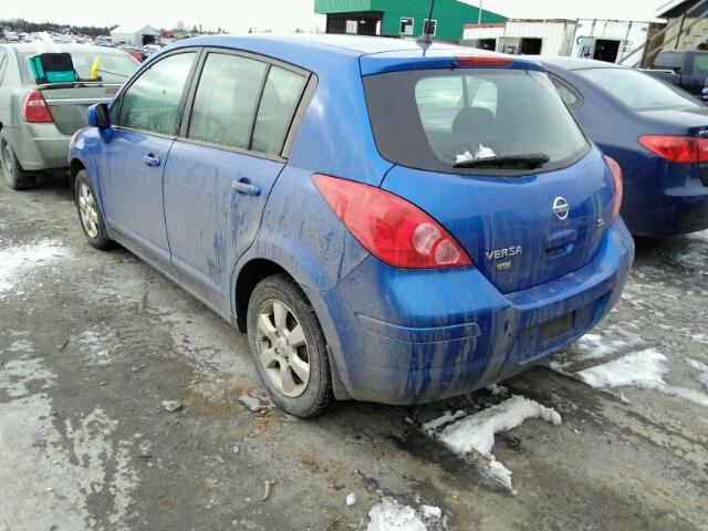 3N1BC13E59L495103 - 2009 NISSAN VERSA S BLUE photo 3