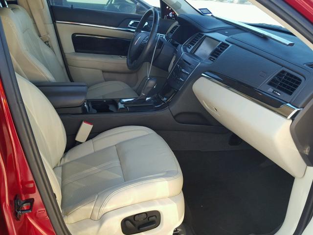 1LNHL9FT9DG617938 - 2013 LINCOLN MKS MAROON photo 5