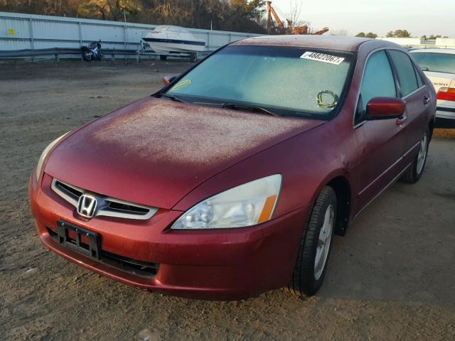 1HGCM56684A145802 - 2004 HONDA ACCORD EX RED photo 2