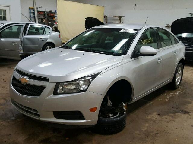 1G1PF5S91B7176998 - 2011 CHEVROLET CRUZE LT SILVER photo 2